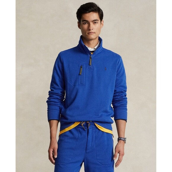 Polo Ralph Lauren Other - Polo Ralph Lauren Men's Terry Quarter-Zip Sweatshirt - Blue Saturn, 2XL